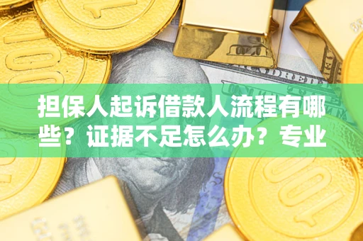 武汉担保人起诉借款人流程有哪些？证据不足怎么办？专业律师解答