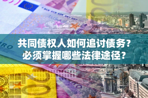武汉共同债权人如何追讨债务？必须掌握哪些法律途径？