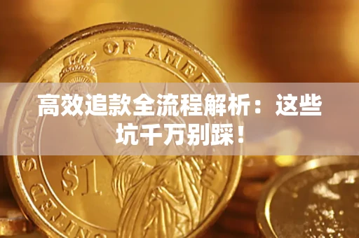 武汉高效追款全流程解析：这些坑千万别踩！
