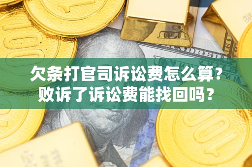 武汉欠条打官司诉讼费怎么算？败诉了诉讼费能找回吗？